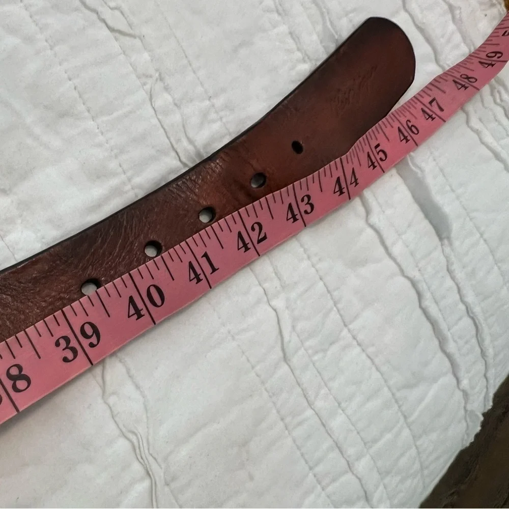 Tommy Hilfiger Brown Leather Mens belt fits 39.5